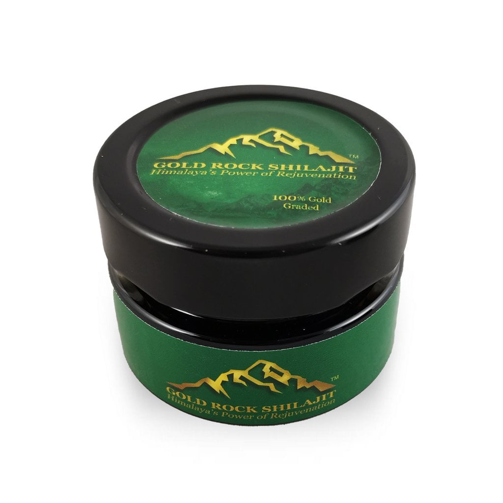 Buy Naturally Organic Shilajit Paste 30g Jar | Gold Rock Shilajit