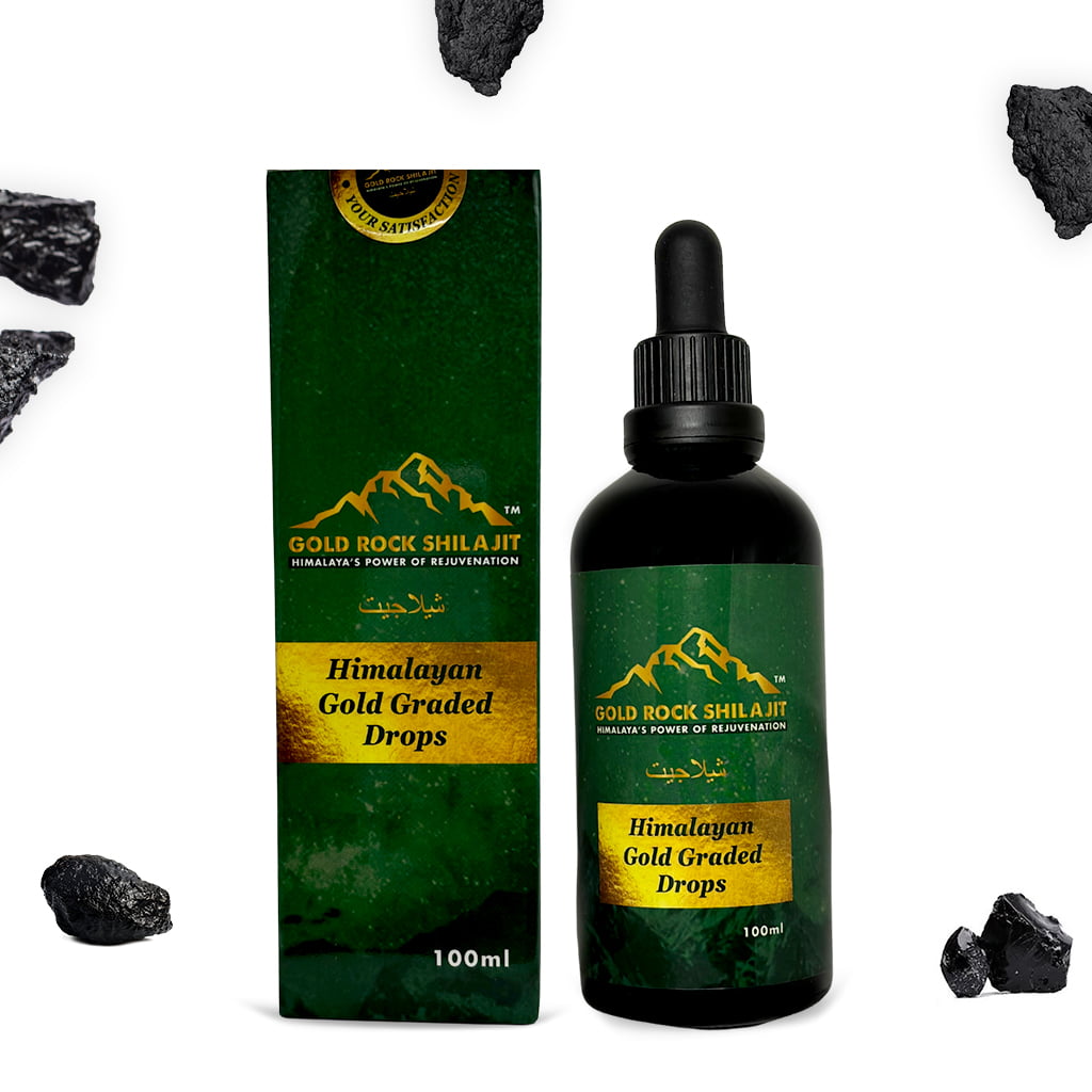 Pure Himalayan Gold Graded Sundried Drops - 100ml BOTTLE - THREE MONTHS PLUS SUPPLY