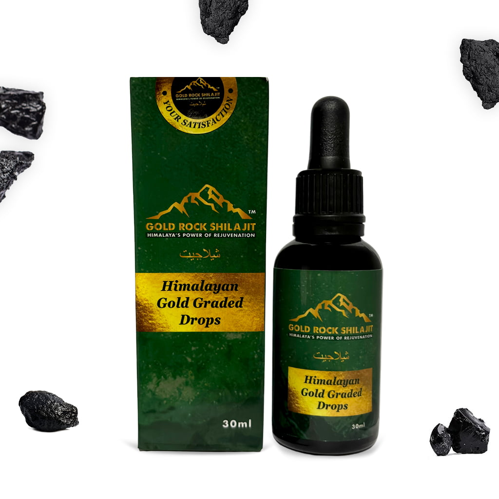 Pure Himalayan Gold Graded Sundried Drops - 30ml BOTTLE - ONE MONTH'S SUPPLY