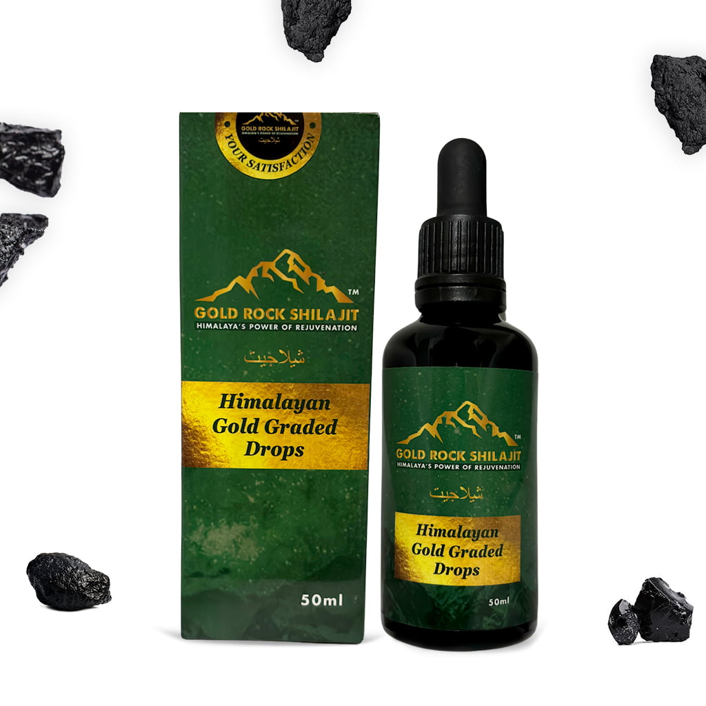 Pure Himalayan Gold Graded Sundried Drops - 50ml BOTTLE - ONE MONTH'S PLUS SUPPLY