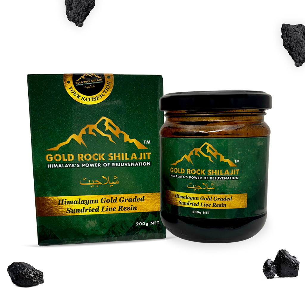 Pure Himalayan Shilajit Gold Graded Live Resin - 200g JAR - Subscribe & SAVE 10% - Every 30 days