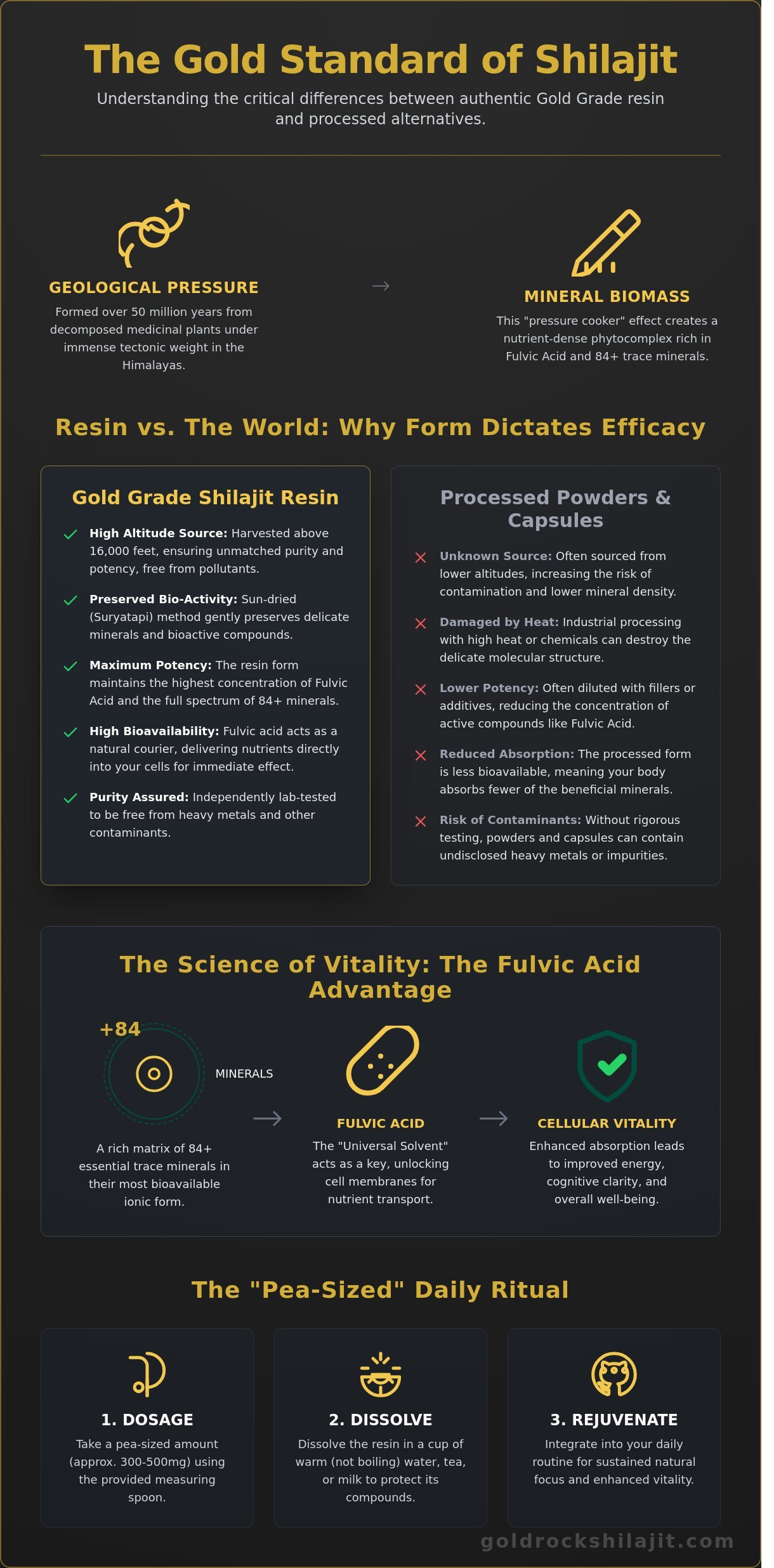 Himalayan Shilajit Resin: The Ultimate Guide to Nature’s Gold Grade Mineral Tonic